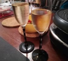 Petit apéro pour fêter l'achat du terrain