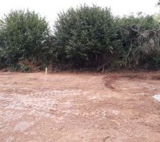 Terrassement fait du 7 au 11 octobre