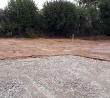 Terrassement fait du 7 au 11 octobre