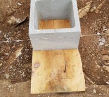 Feraille matérialisant la sortie des gaines électriques