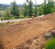 Le terrassement et le piquetage ont commencé !