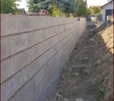 Les travaux avance bien pour le mur