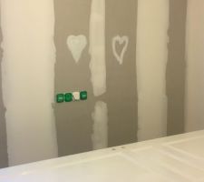 Dernier mur en placo, buanderie