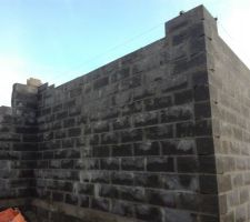 Cellier/buanderie : les murs montent