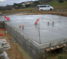 LA DALLE A ETE COULEE LE 16 NOVEMBRE