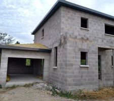 Charpente - vue façade Ouest