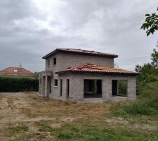 Couverture en cours - Façade Sud