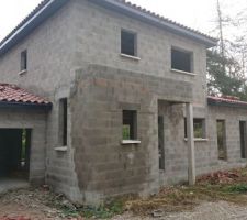 Couverture en cours - Façade Ouest