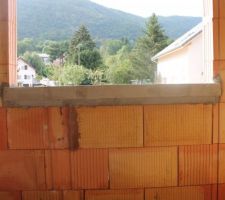 Mise en place des appuis de fenêtres