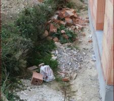 Etat du terrain après la finition du gros oeuvre