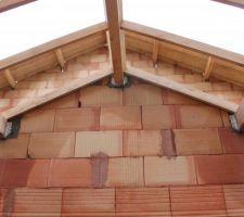 Charpente traditionnelle sur le garage