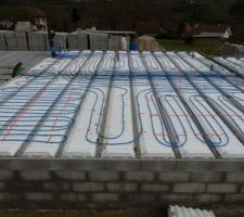 Boucles de chauffage au sol