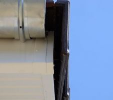 Gouttière trop courte