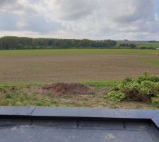 La super vue arrière depuis le jardin !