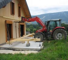 Montage avancée de toit