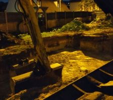 Début du terrassement