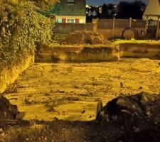 Fin du terrassement
