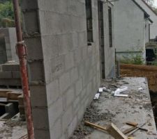 &Eacute;l&eacute;vation des murs RDC