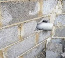 Parpaing déchaussé