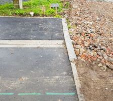 Tranchée de 4m à réaliser pour se raccorder au réseau Télécom fibre