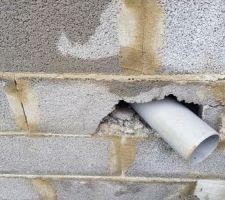 Parpaing déchaussé