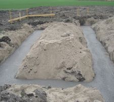 Béton coulé, futur salle de jeu des enfants