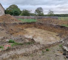 Début des travaux de terrassement