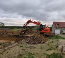 Début des travaux de terrassement