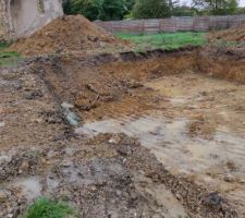 Début des travaux de terrassement