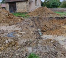 Début des travaux de terrassement