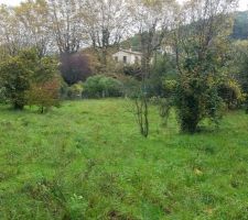 Vue du terrain c&ocirc;t&eacute; sud