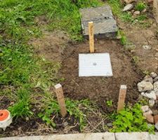 Installation d'un puisard 30x30 réclamé pour le raccordement Telecom