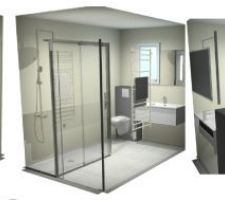 Schéma de la future salle de bain