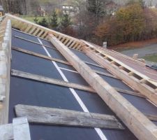 Chevrons enlevés, prêt pour la paille