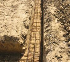 Les fondations et le ferraillage.