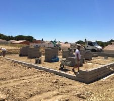 D&eacute;but de l?&eacute;l&eacute;vation du vide sanitaire