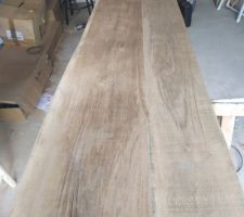 Création plan de travail bureau en chêne