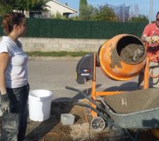 Béton pour fondations pergola