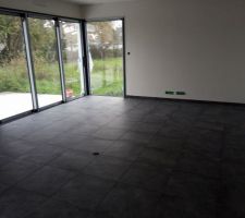 Fin carrelage séjour