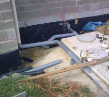 Création raccordements fosse sceptique et ventilation