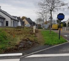 Grillage et haie enlevés
