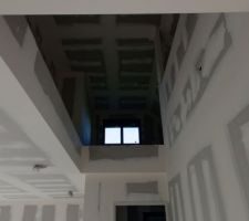 Trémie escalier + conduit poêle à bois