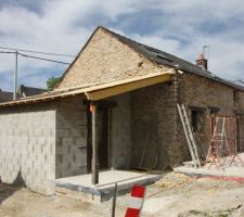 ça prend forme côté jardin