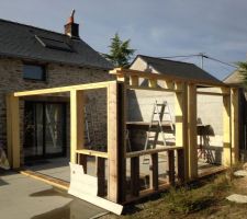 Extension chambre sur terrasse