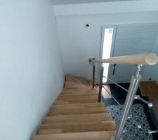 Mise en place de l'escalier