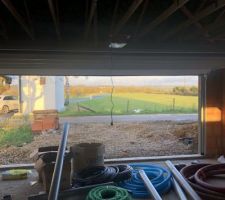 Livraison du matériel - vue garage