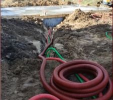 VRD, tranchés pour passage des gaines, EDF, Telecom et autres