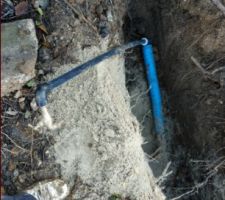 VRD, tranchés pour arrivée d'eau