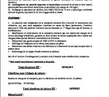 Devis 2 aménagement charpente par artisan.