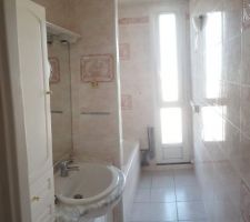 Salle de bain en l'état